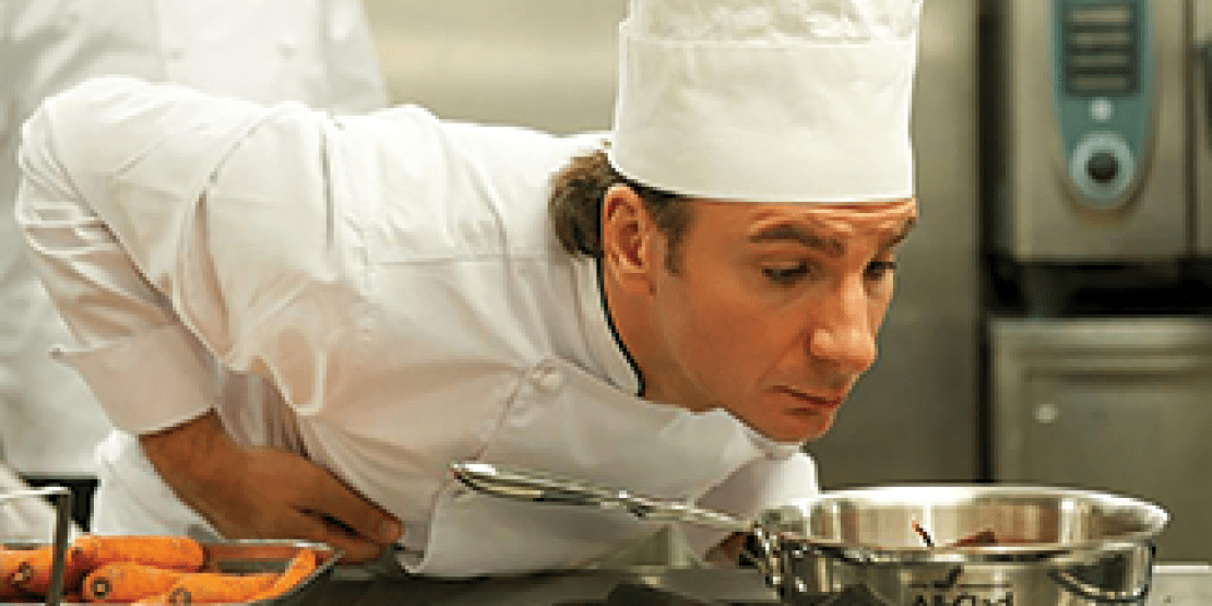 Le Chef movie image of male chef in white attire and chef hat