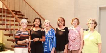Pictured left to right are Ann Corby, AAUW scholarship chairman; Andrea Torres, Craven CC scholarship recipient; Mary Peterson, AAUW president; Carolyn Ward, Craven CC Financial Advisor; Theresa Harrigan, AAUW scholarship committee member; and Wendy Cutler, AAUW treasurer.